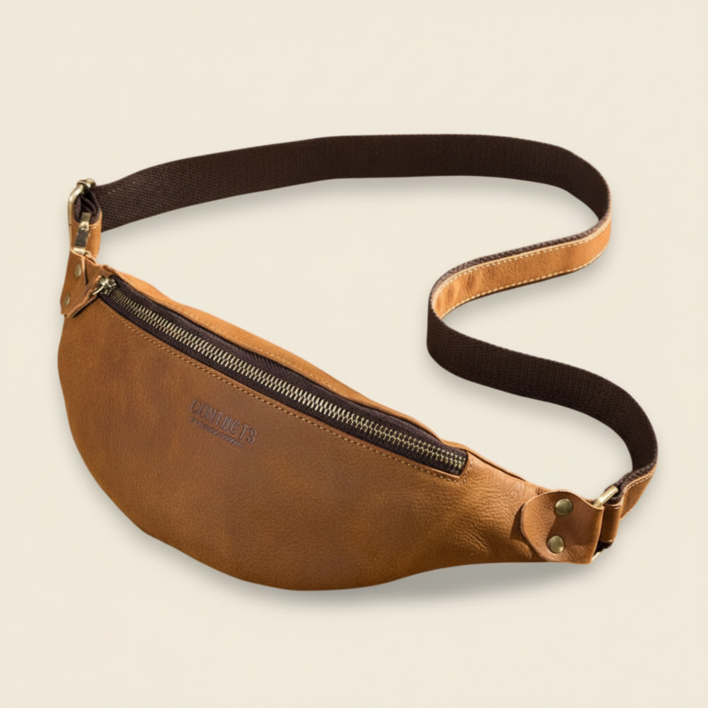 Sac Banane Cuir Homme Bandoulière