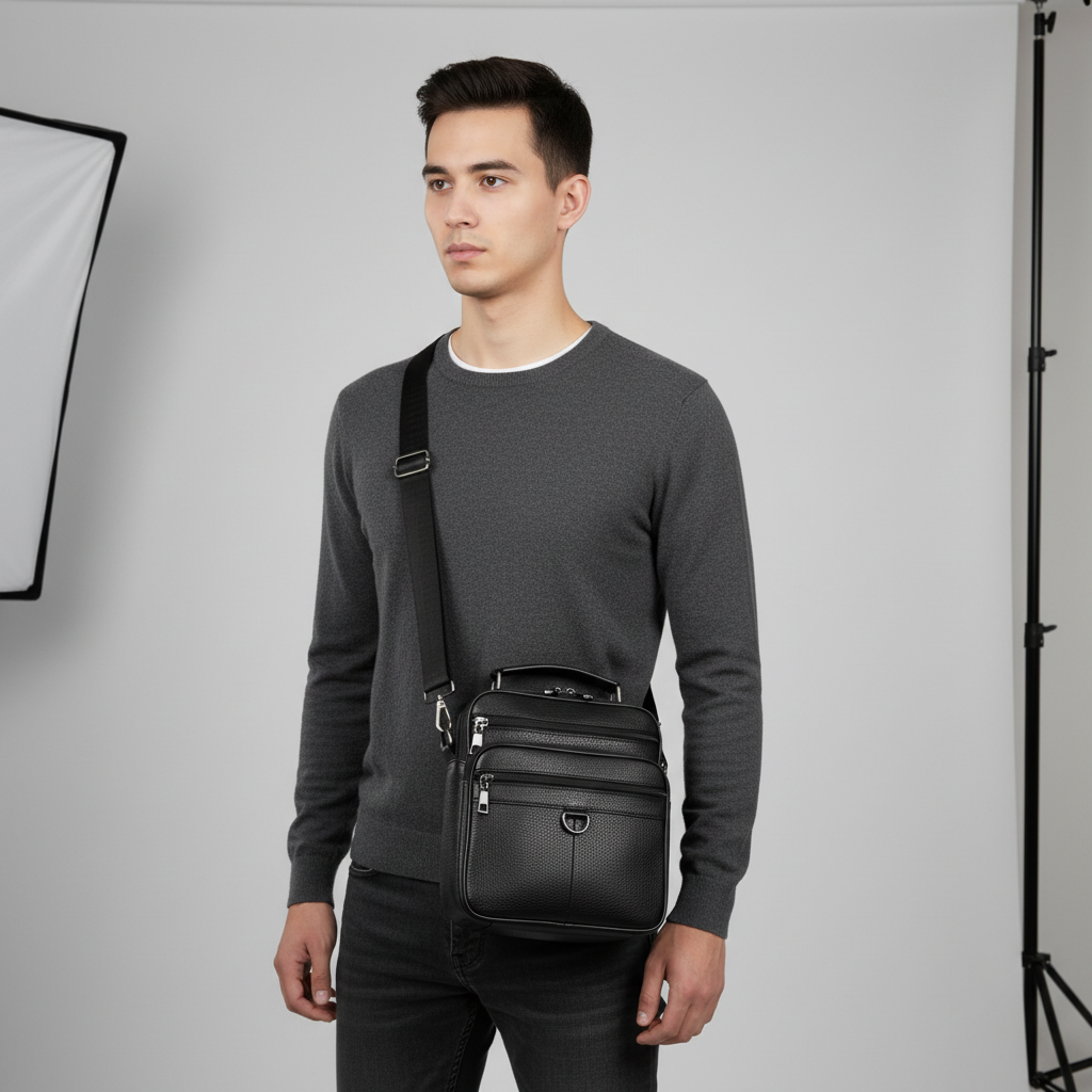 Sac Bandoulière Homme Cuir
