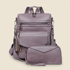 Sac À Dos Cuir Femme Avec Sacoche