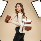 Sac À Dos Cuir Femme Avec Sacoche